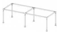 Pergola - modulární systém MOS120 s polykarbonátovou střechou