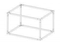 Pergola modul MOS140 s polykarbonátovou střechou
